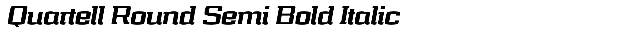 Quartell Round Semi Bold Italic image